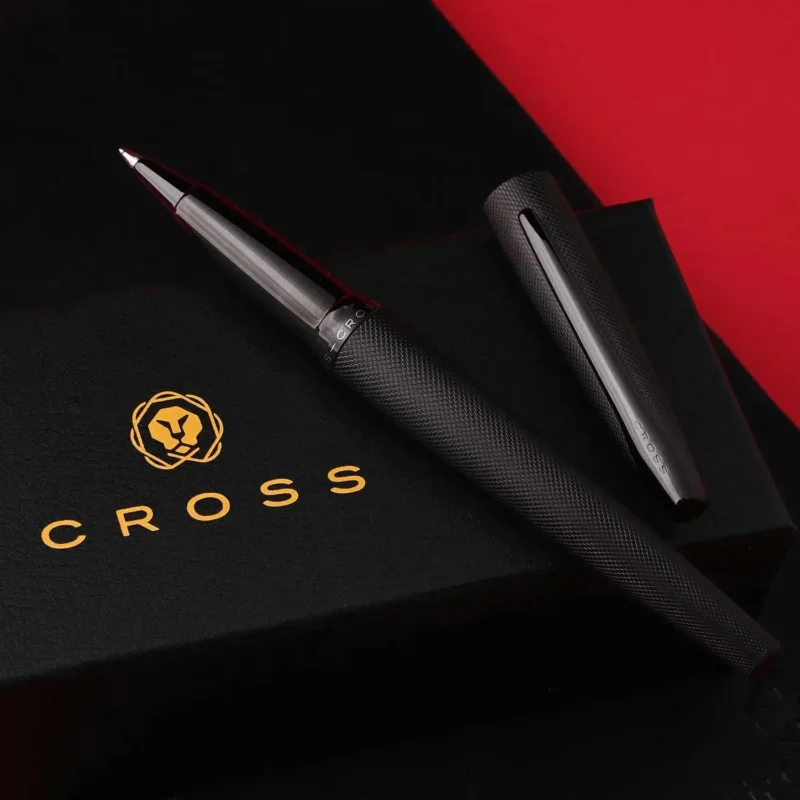 Cross ATX Brushed Black - Roller Ball Pen PVD