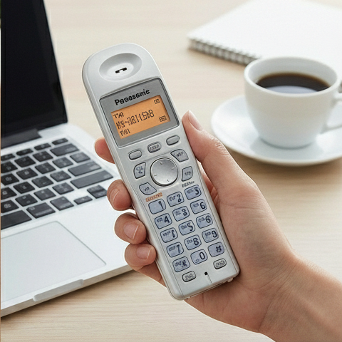 Panasonic KX-TG3611SXS Cordless Landline Phone  (Silver)