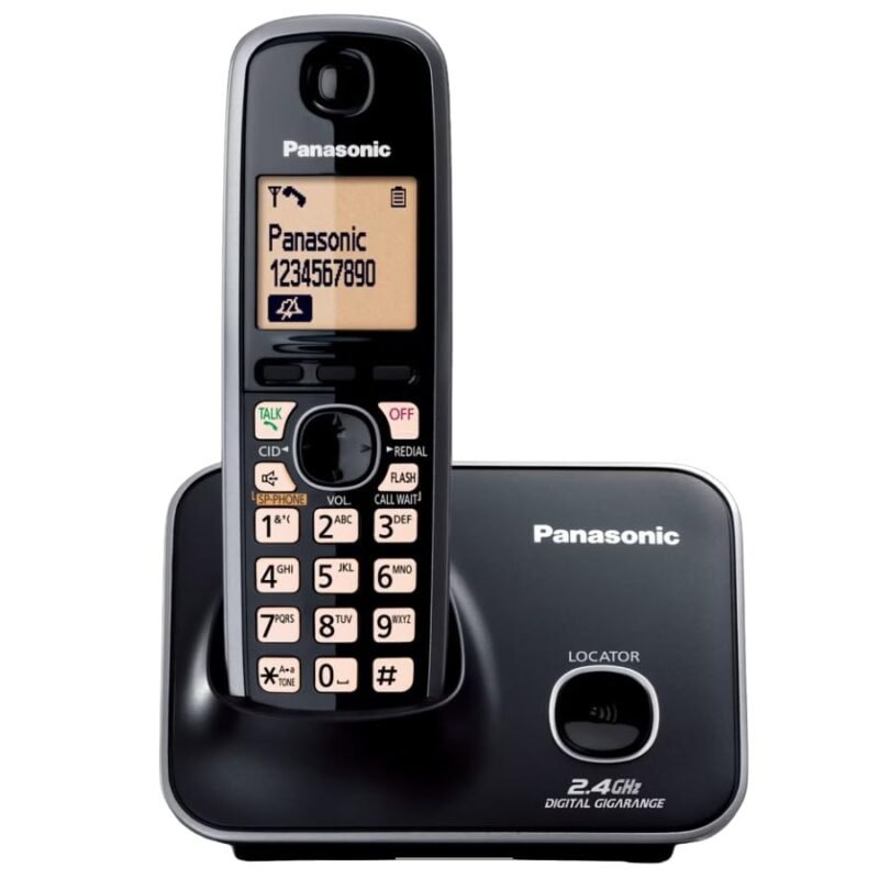 Panasonic KX-TG3711SXB Cordless Landline Phone  (Black)