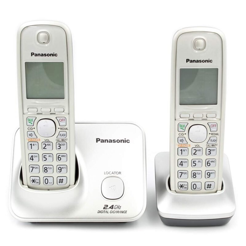 Panasonic KX-TG3712SXN Cordless Landline Phone (Silver)