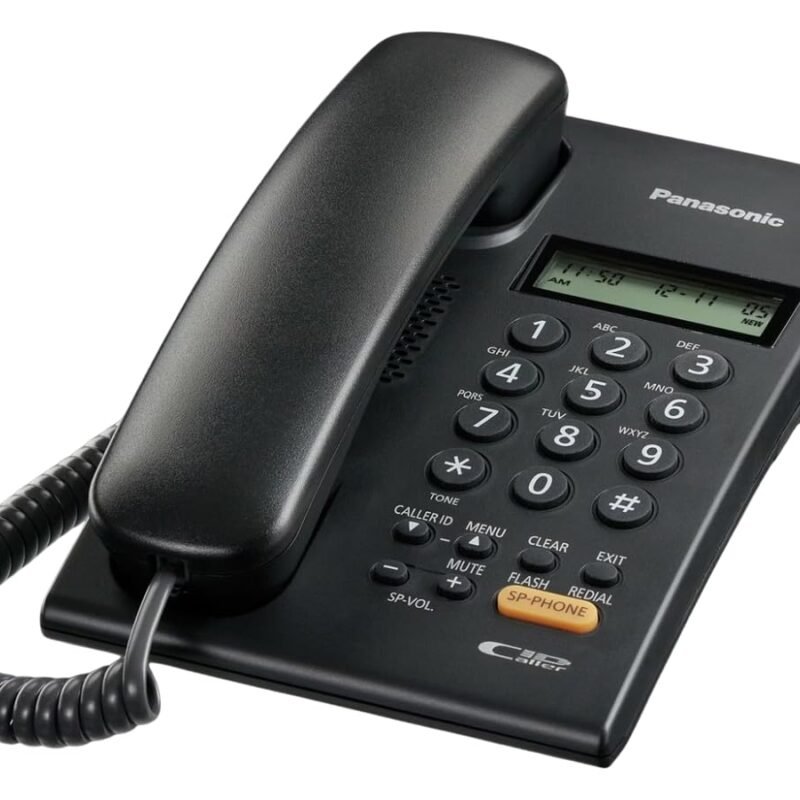 Panasonic KX-TSC62SXB Corded Landline Phone (Black)
