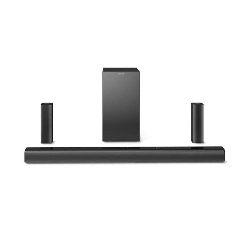 Philips TAB4519 5.1 Channel Soundbar with Wired Subwoofer, 150W Home Theatre