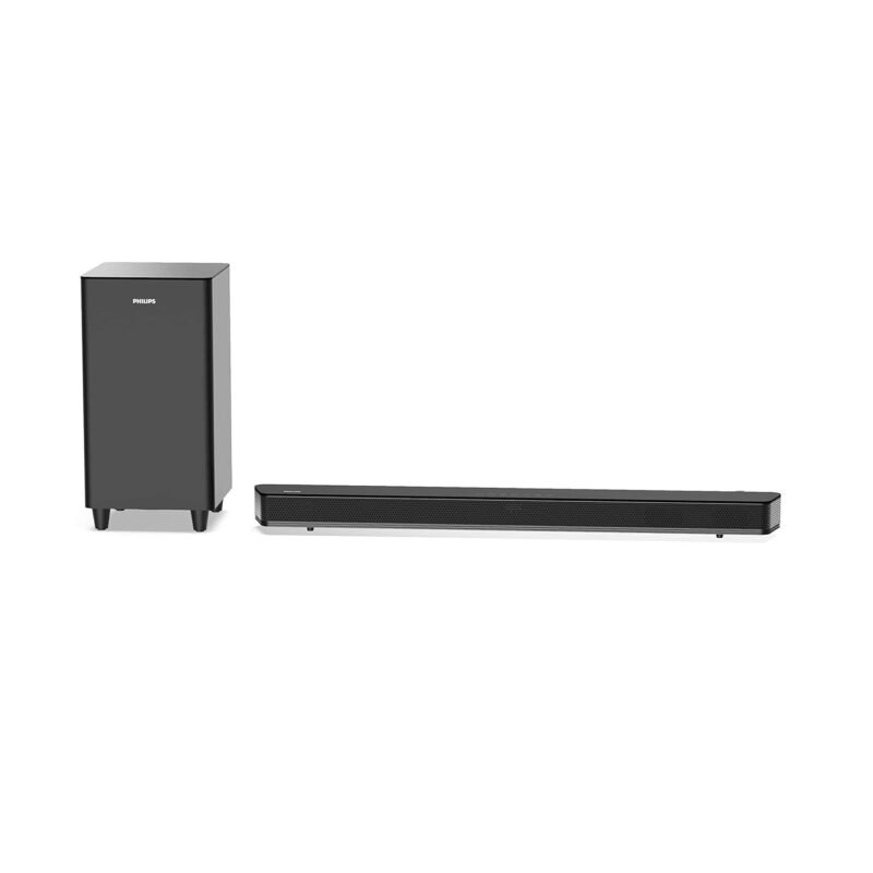 Philips HTL8162 2.1 Channel Soundbar with Wireless Subwoofer, 160W, Bluetooth