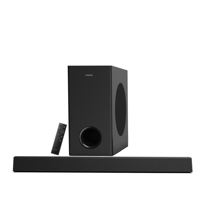 Philips TAB7007 2.1 Channel Soundbar with Wireless Subwoofer, 240W Dolby Digital