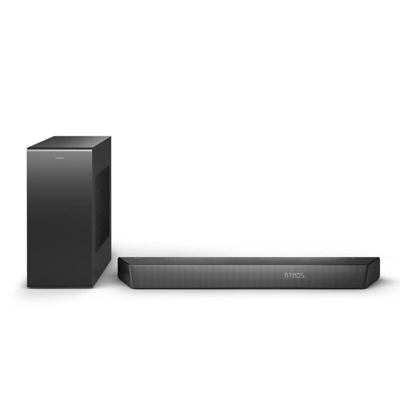 Philips TAB7807 3.1 Channel Dolby Atmos Soundbar, 620W with Wireless Subwoofer